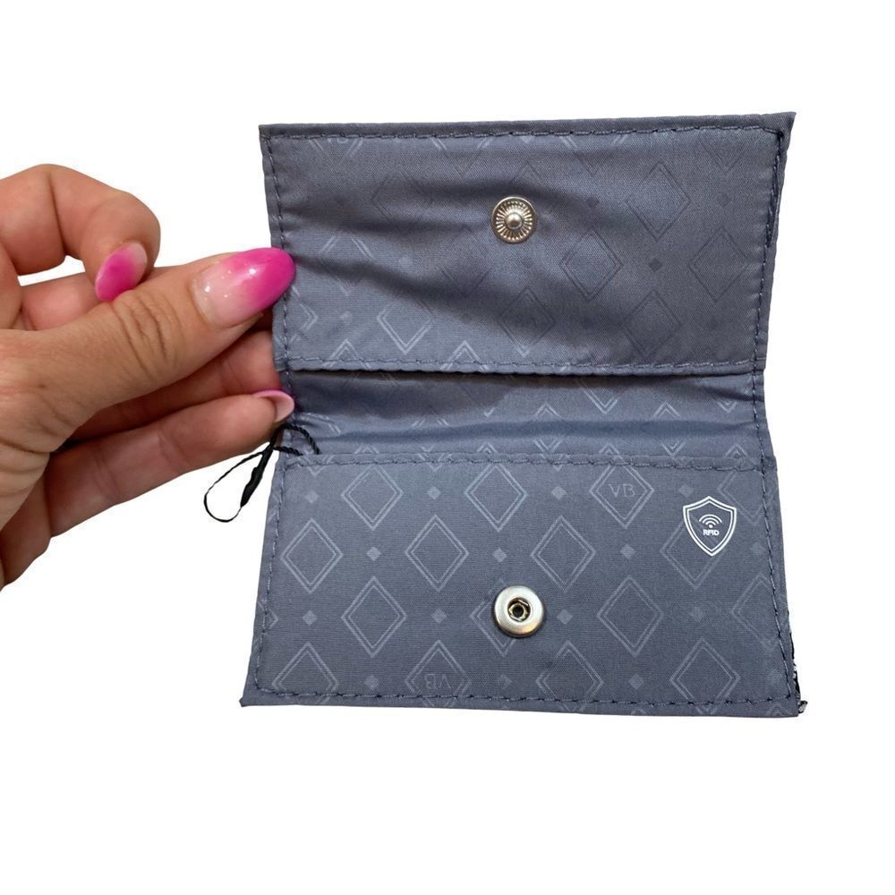 New Without Tags Vera Bradley Black and White Print RFID Card Holder - Picture 5 of 7
